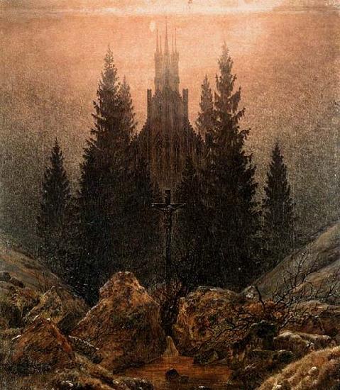 Caspar David Friedrich The Cross in the Mountains china oil painting image